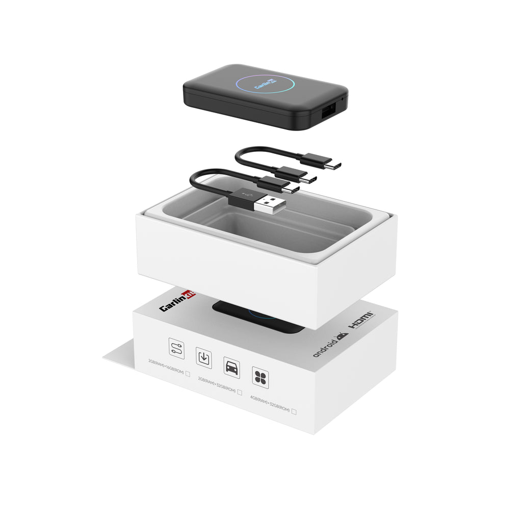 AI BOX CARPLAY CARLINKIT LITE 4+32 GB - VER YOUTUBE NETFLIX