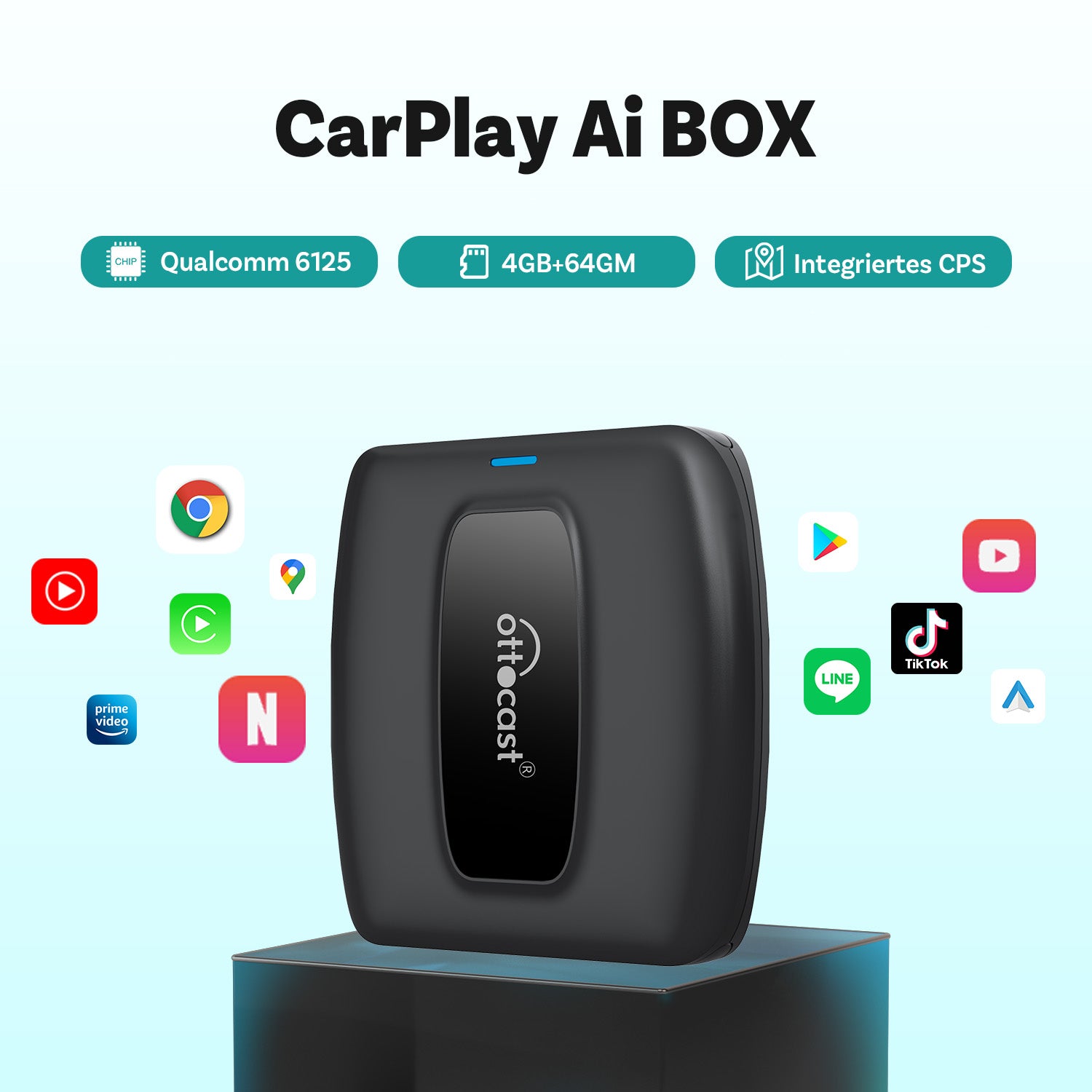 OTTOCAST P3SE 4GB + 64GB ALMACENAMIENTO