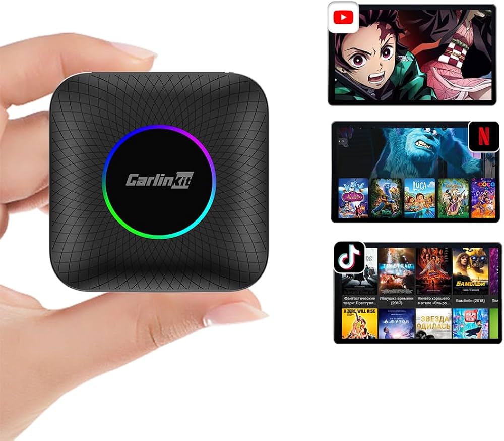 AI BOX CARLINKIT AMBIENT 8GB + 128GB ALMACENAMIENTO