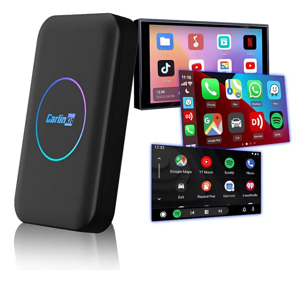 AI BOX CARPLAY CARLINKIT LITE 4+32 GB - VER YOUTUBE NETFLIX